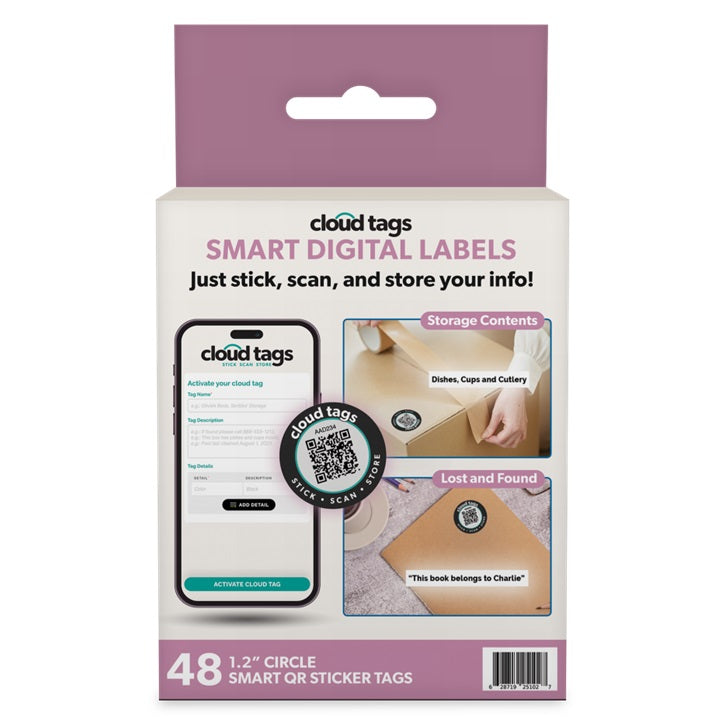 Cloud Tags - Smart Labels (48 Pack) - NEW!