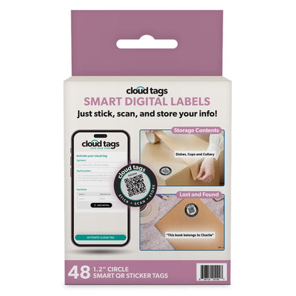 Cloud Tags - Smart Labels (48 Pack) - NEW!